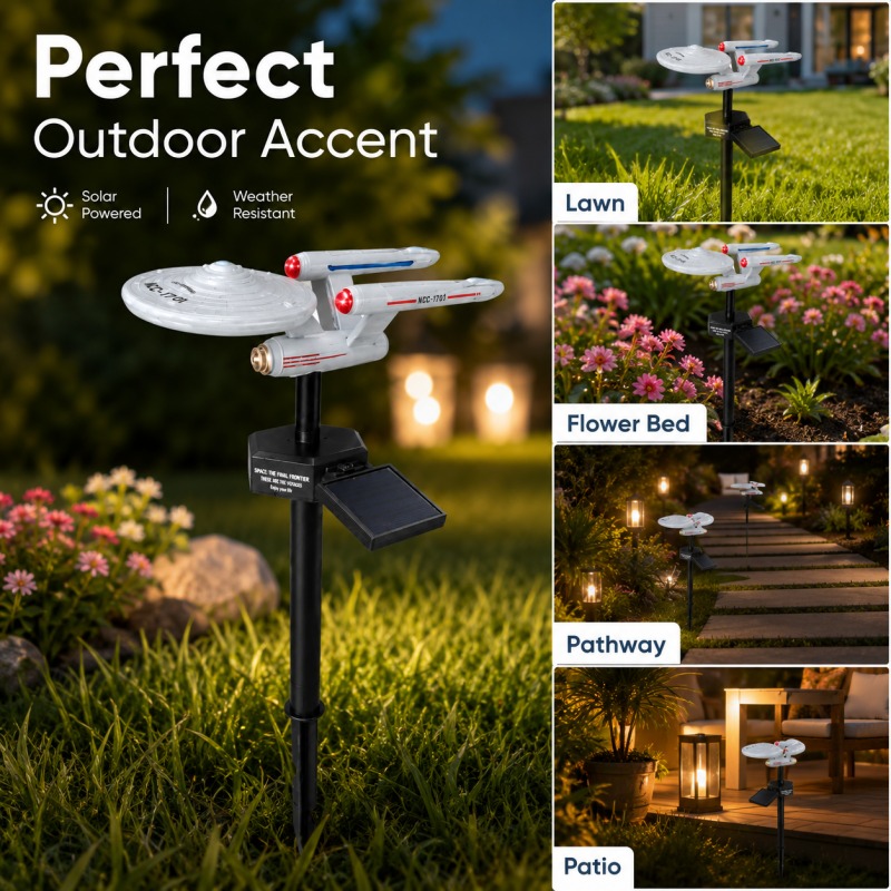 Halo Outdoor Lighting - Lampu Taman Tenaga Surya Star Trek
