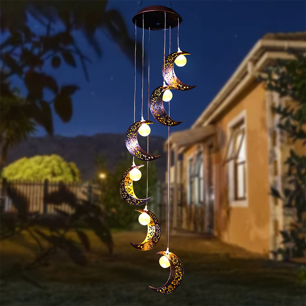 Outdoor Lighting At Lowe'S - Lonceng Angin Tenaga Surya Moon Outdoor