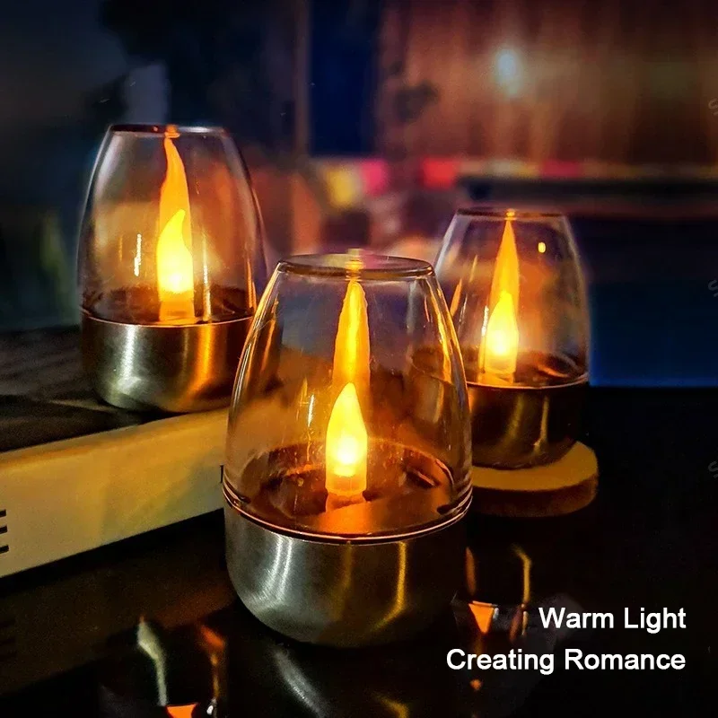 Halo Outdoor Lighting - Lampu lilin tenaga surya LED, lampu