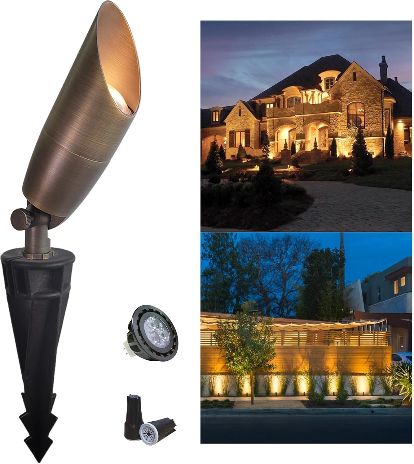 Outdoor Lighting Brass - Lampu Sorot Taman Dioda Pemancar Cahaya