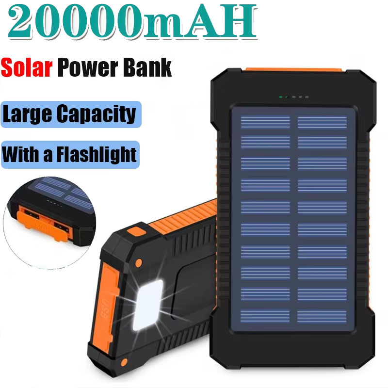 Outdoor Lighting Battery Operated - Bank Daya Tenaga Surya 20000mAh Kapasitas
