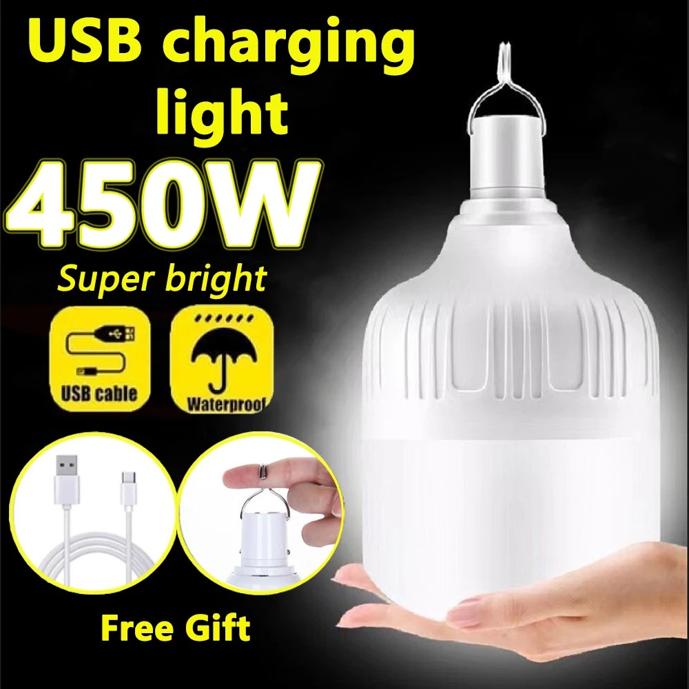 Outdoor Lighting For Front Of House - Lampu Darurat LED Multifungsi Isi Ulang