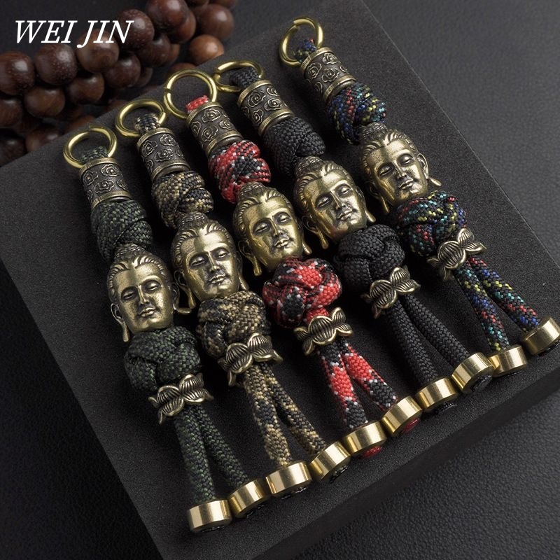 Outdoor Lighting Brass - Gantungan kunci kuningan buatan tangan, cincin