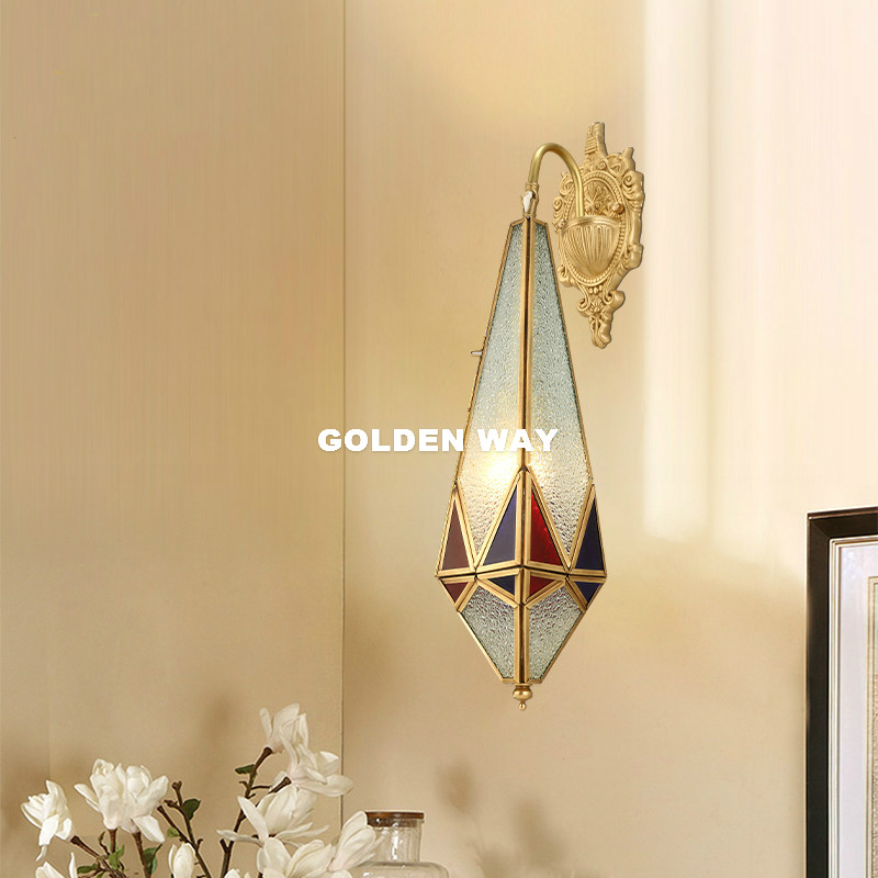 Outdoor Lighting Brass - Lampu dinding kuningan Eropa luar ruangan/dalam