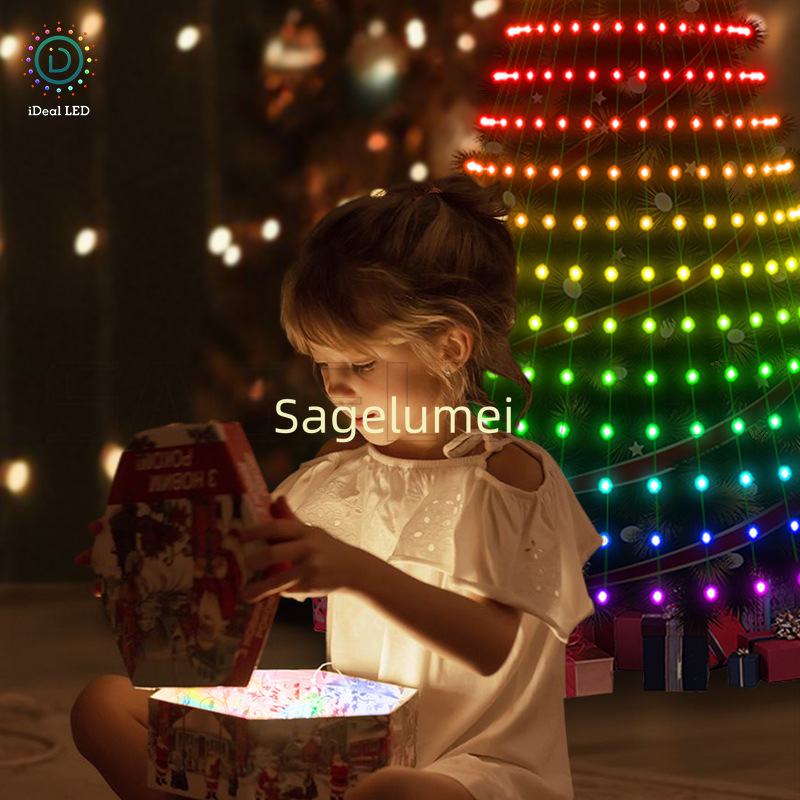Outdoor Lighting Uk - Lampu Natal RGBIC 400LED Lampu String