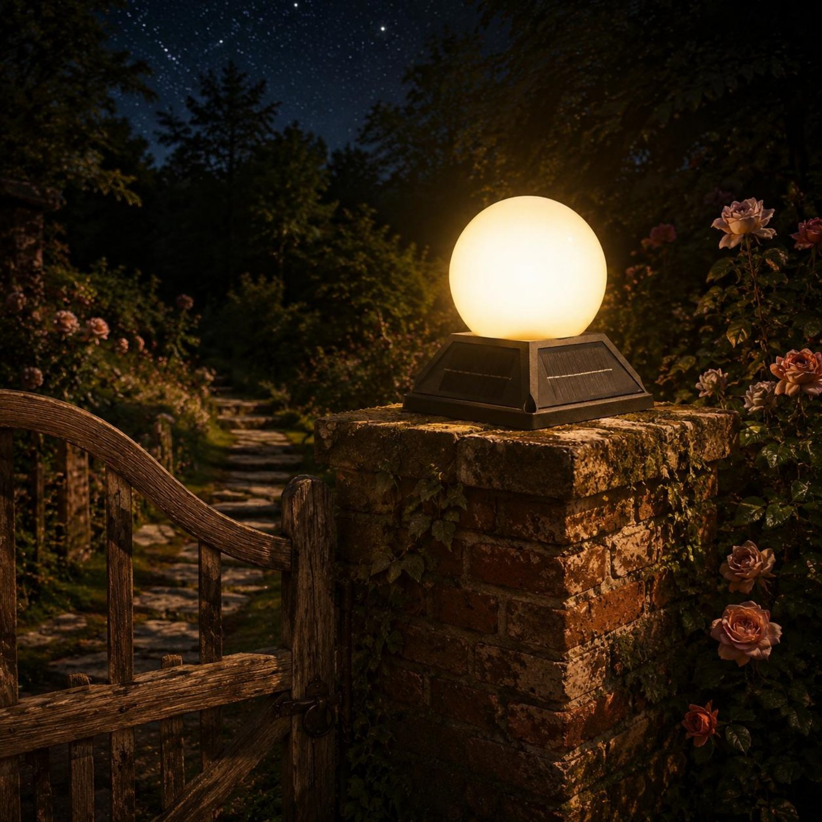 Outdoor Lighting Ip65 - Lampu Tiang Tenaga Surya dengan Pengontrol