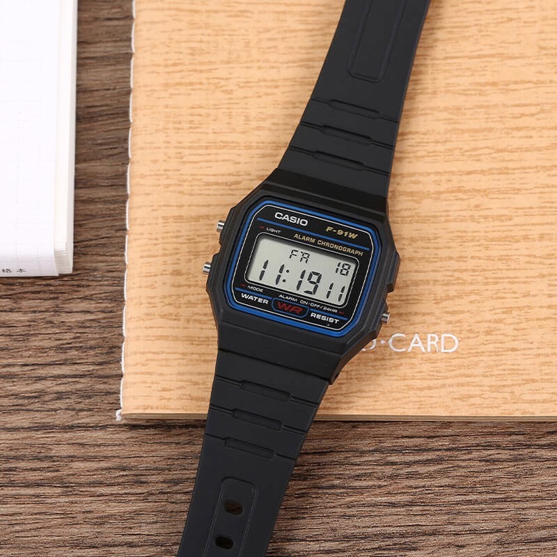 Outdoor Lighting For Steps - Casio F-91W-1 Jam Tangan Persegi Kecil