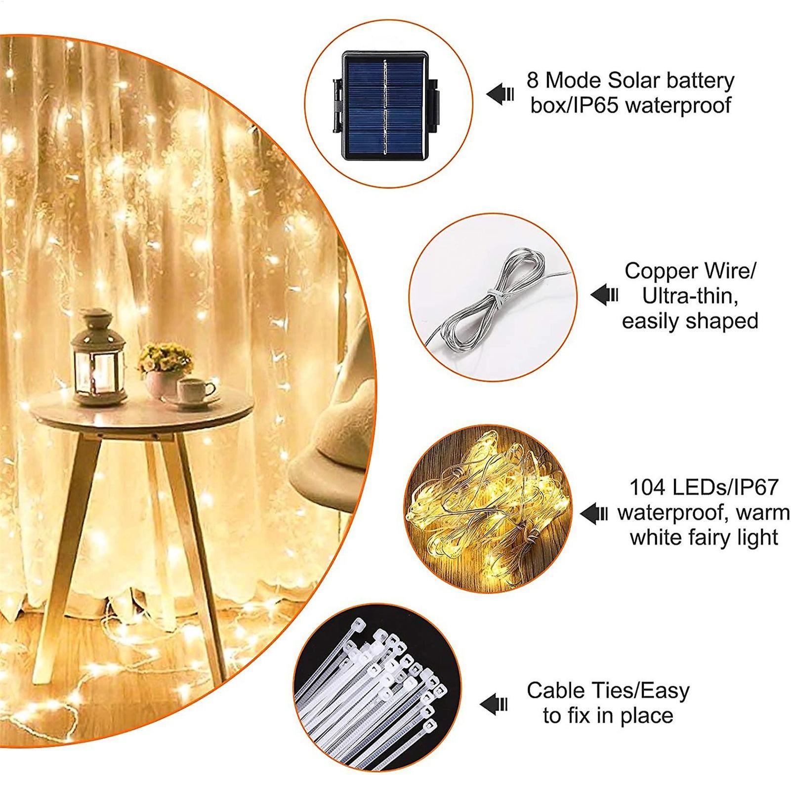 Halo Outdoor Lighting - Lampu Tali Payung Surya 104 LED