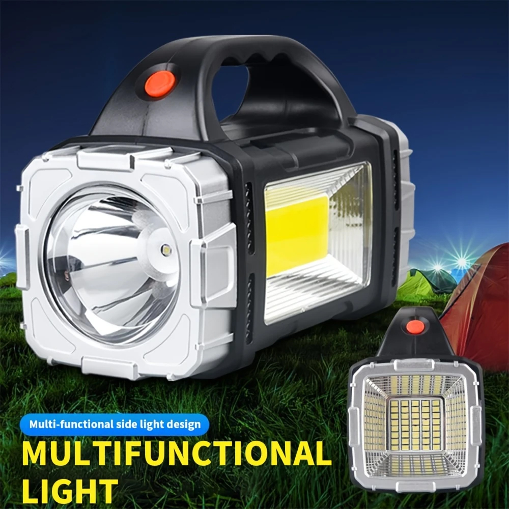 Outdoor Lighting Rechargeable - Senter LED Tenaga Surya USB Portabel