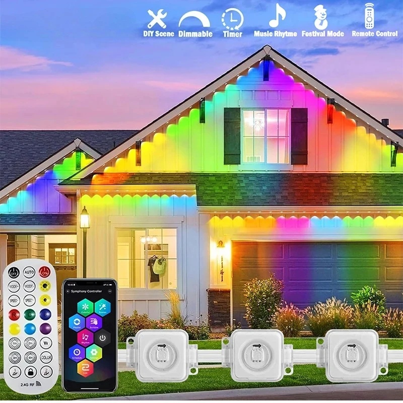 Outdoor Lighting For Front Of House - Lampu Led Luar Ruangan RGB Pintar