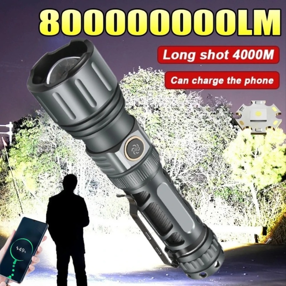 Outdoor Lighting Rechargeable - Senter Super Terang Lampu LED Portabel