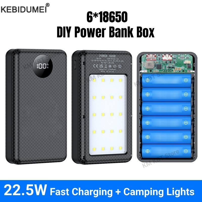 Outdoor Lighting Battery Operated - Tempat Baterai 18650 22.5W Pengisian Daya