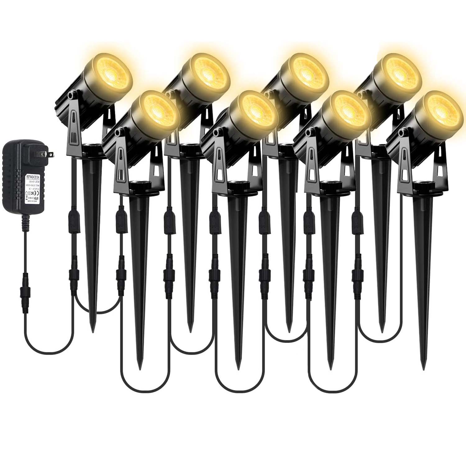 Outdoor Lighting Uk - 8LED 3000K lampu sorot luar ruangan