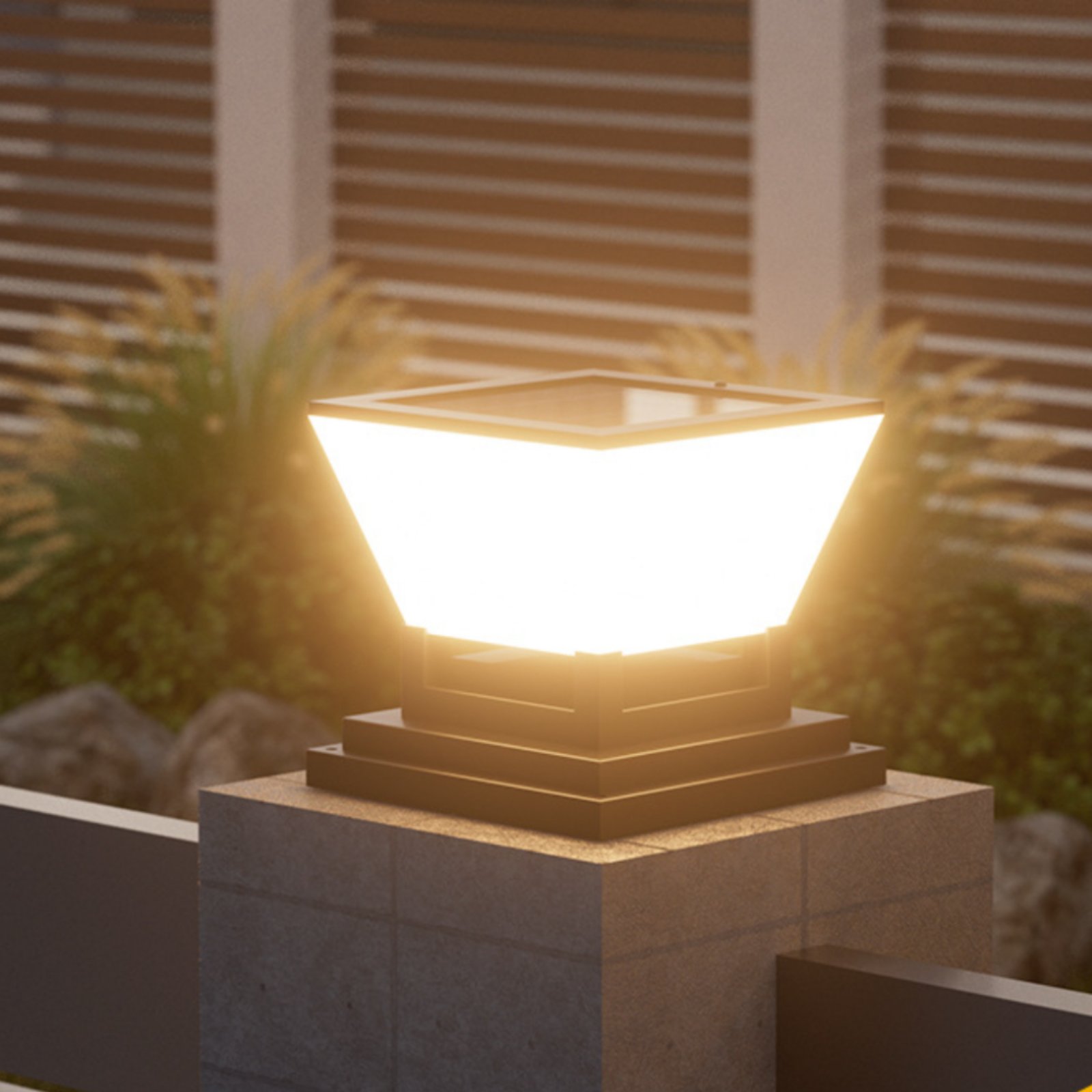 Outdoor Lighting Ip65 - Lampu Tiang Tenaga Surya Tahan Air,
