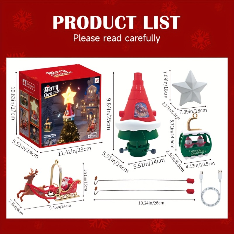 Karusel Putar Puncak Pohon Nat - Outdoor Lighting Tree ulasan dan harga