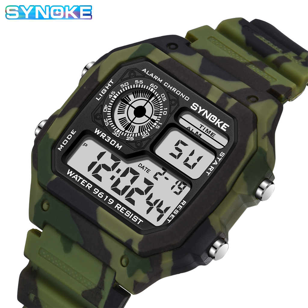 SYNOKE jam tangan Digital untu - Outdoor Lighting For Steps ulasan dan harga
