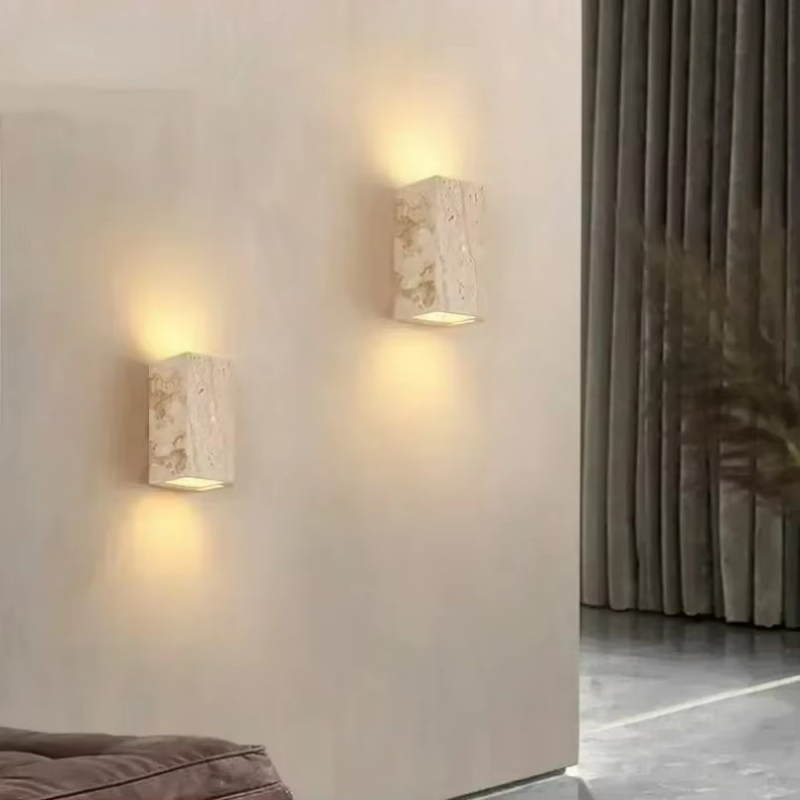 Lampu Dinding Batu Travertine  - Outdoor Lighting For Front Of House ulasan dan harga