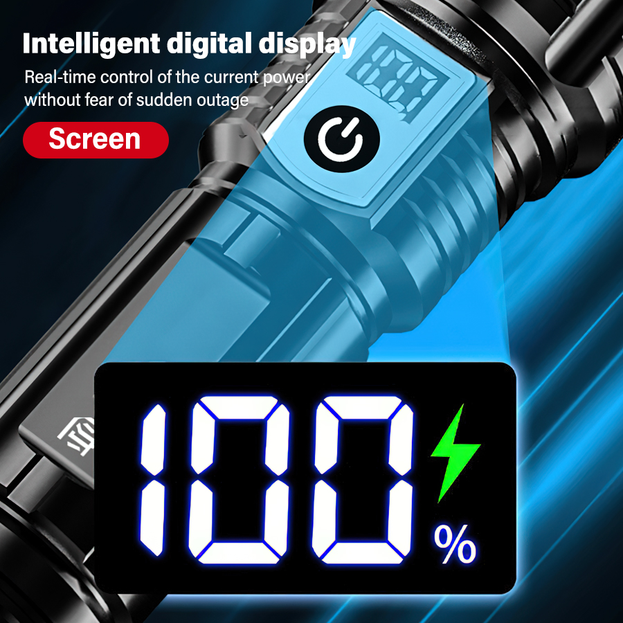Senter LED 200000LM Daya Tingg - Outdoor Lighting Rechargeable ulasan dan harga