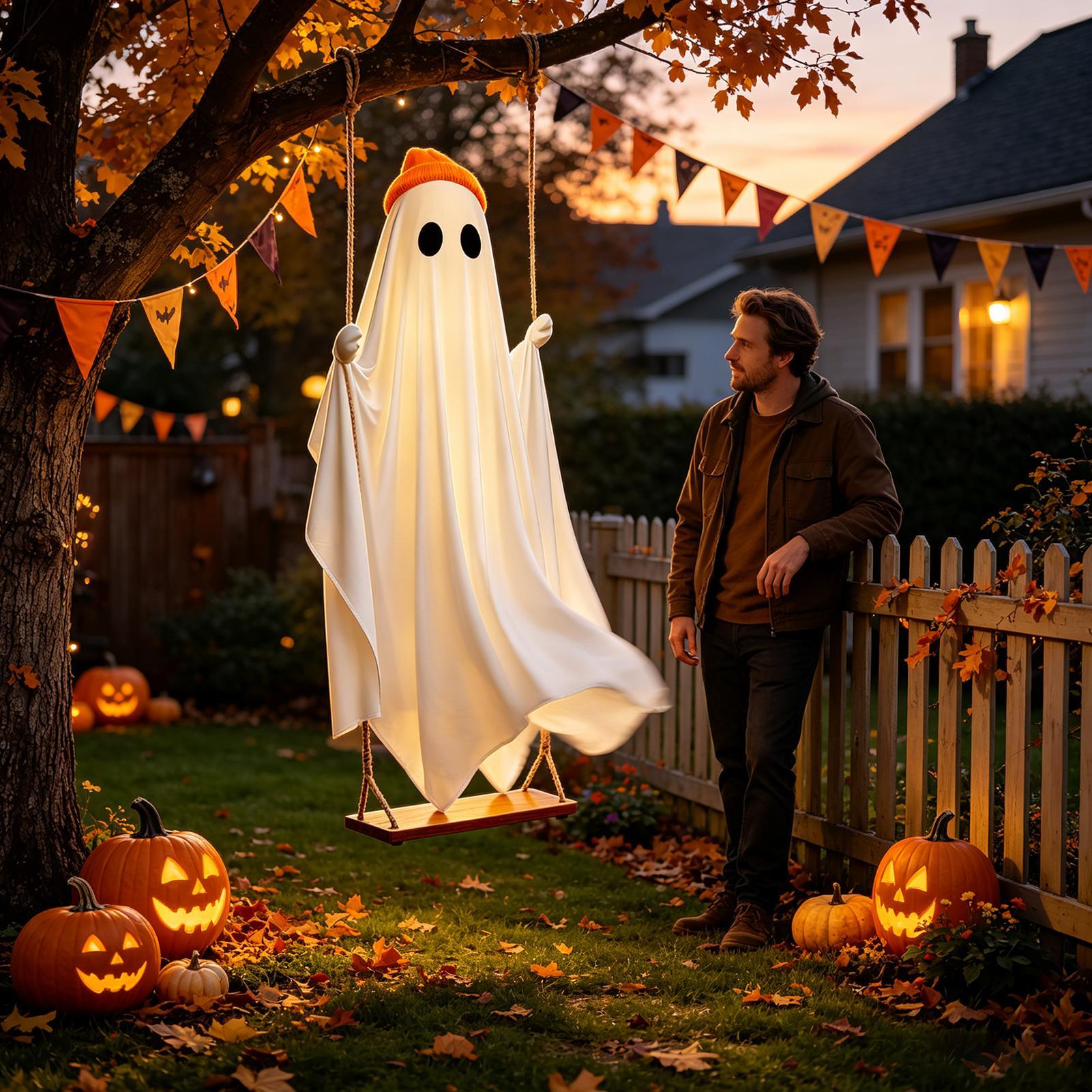 Dekorasi Hantu Halloween Denga - Outdoor Lighting Battery Operated ulasan dan harga