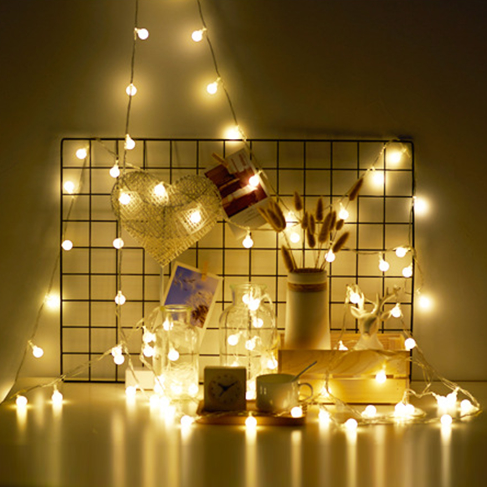 3M/6M/10M Bola Lampu LED Strin - Outdoor Lighting Battery Operated ulasan dan harga