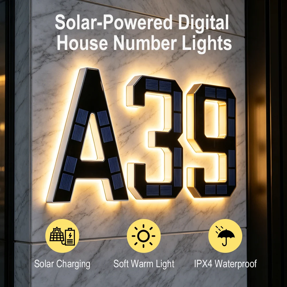 Lampu Nomor Rumah Tenaga Surya - Outdoor Lighting For Front Of House ulasan dan harga