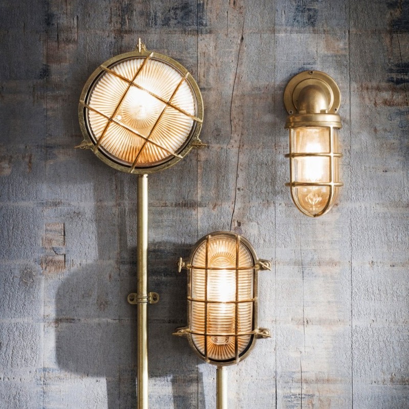 Lampu Dinding Kaca Kuningan Mi - Outdoor Lighting Brass ulasan dan harga