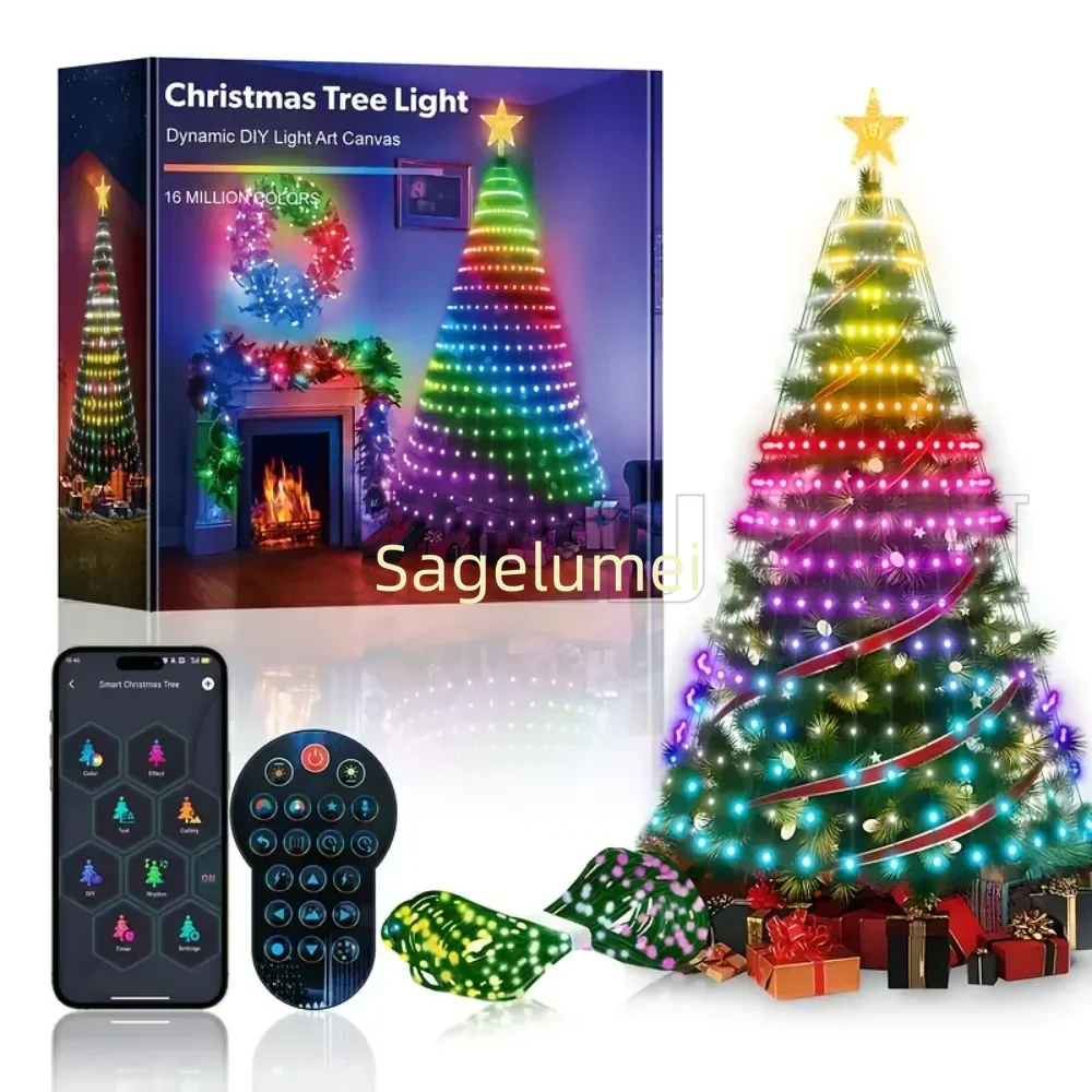 Lampu Natal RGBIC 400LED Lampu - Outdoor Lighting Uk ulasan dan harga