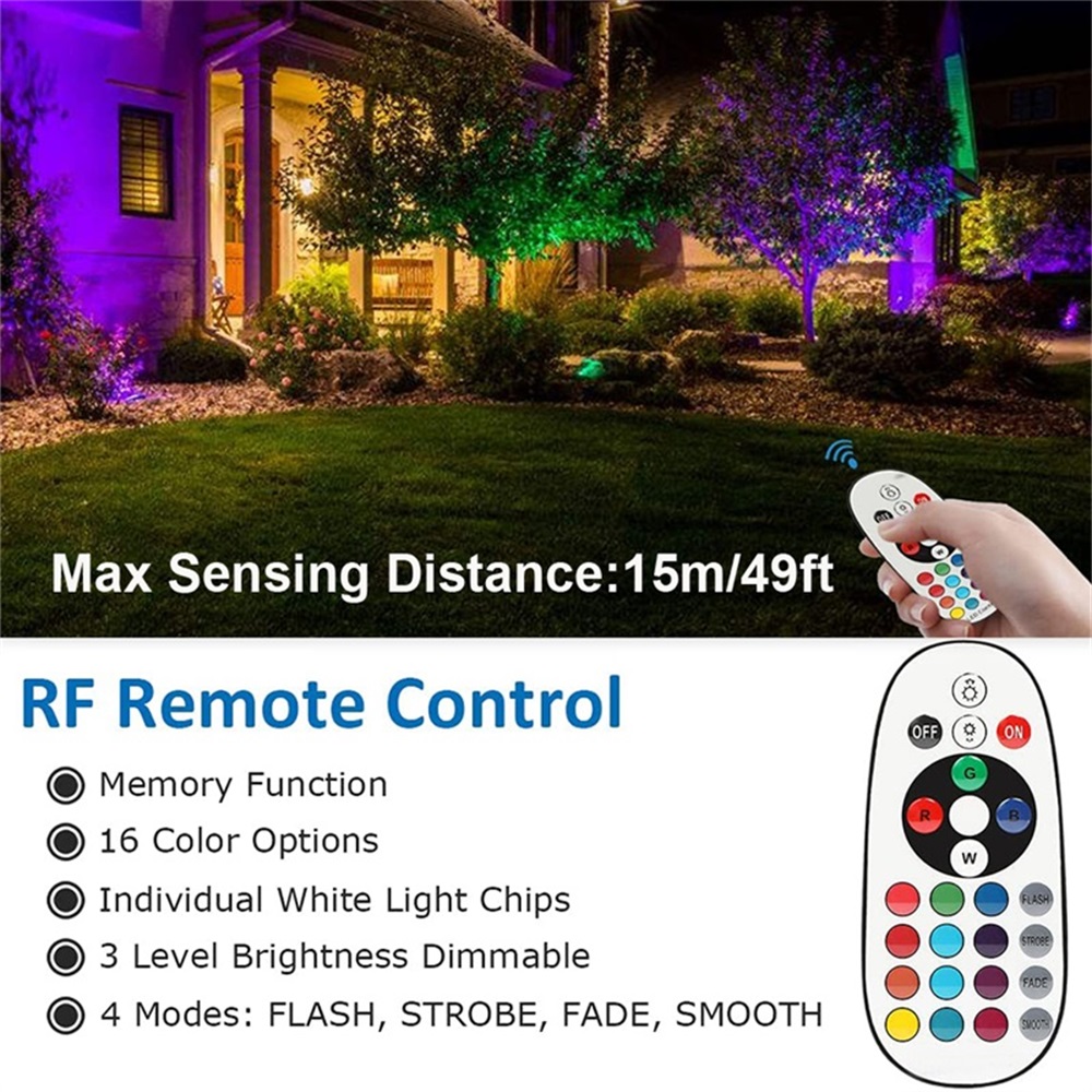 Lampu Lanskap RGBW 10W dengan  - Outdoor Lighting Ip65 ulasan dan harga