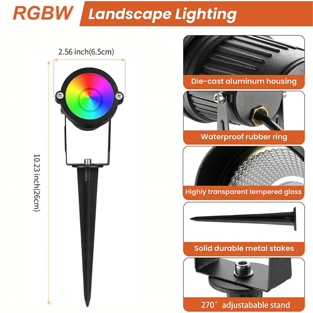 Lampu Lanskap RGBW 10W dengan  - Outdoor Lighting Ip65 ulasan dan harga