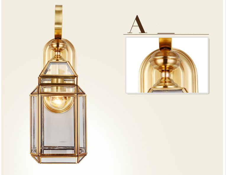 Lampu Dinding perunggu Modern  - Outdoor Lighting Brass ulasan dan harga