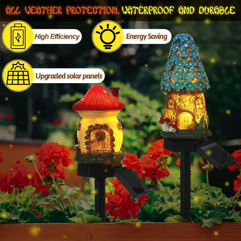 Lampu Rumah Bunga Resin Tenaga - Outdoor Lighting For Front Of House ulasan dan harga