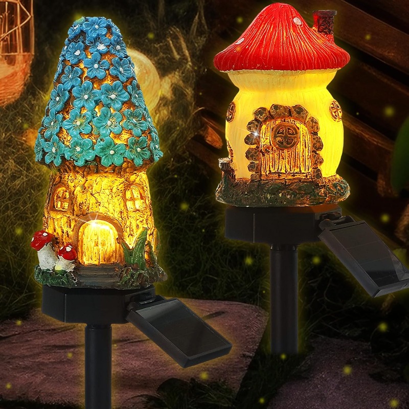 Lampu Rumah Bunga Resin Tenaga - Outdoor Lighting For Front Of House ulasan dan harga