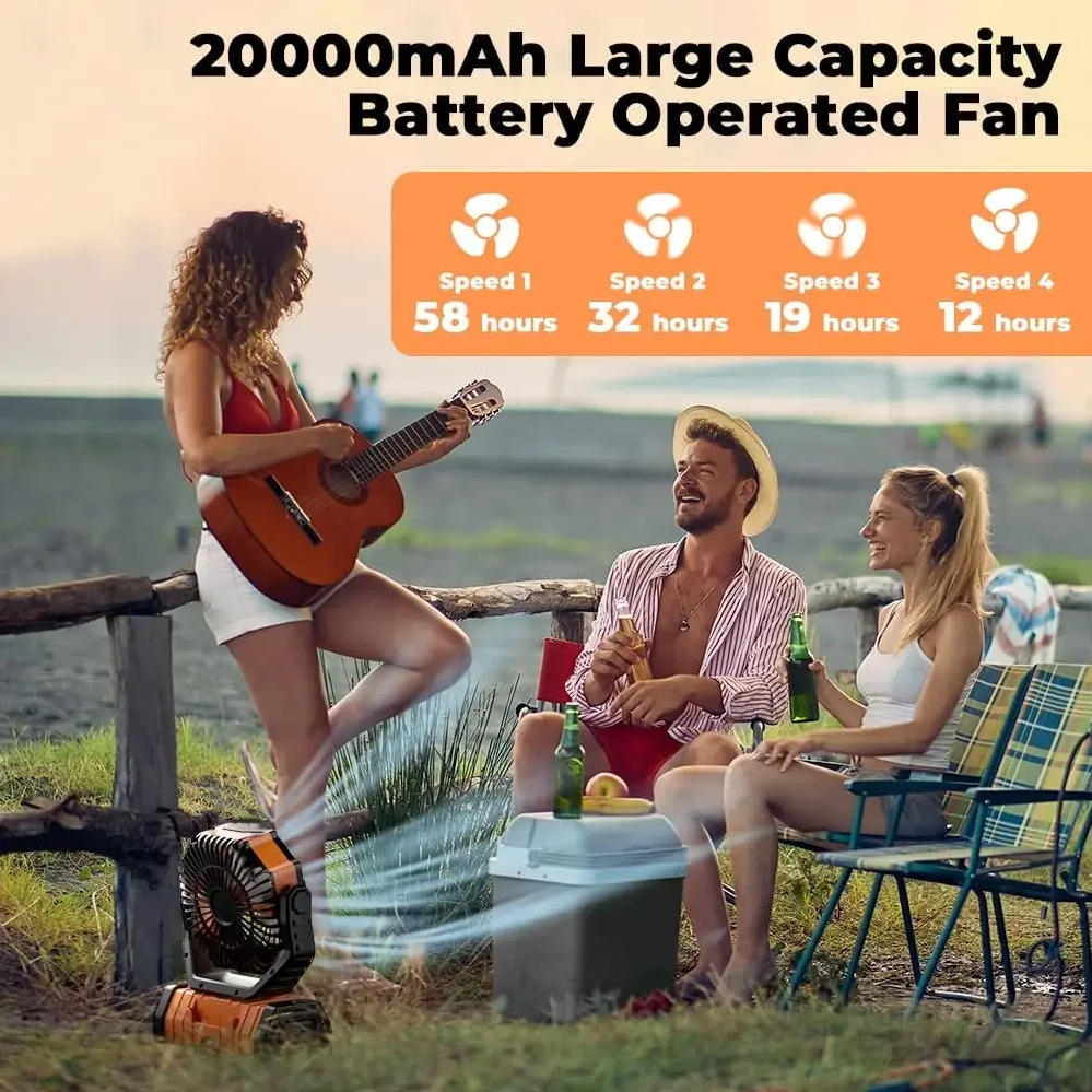 Kipas Berkemah Isi Ulang 20000 - Outdoor Lighting Battery Operated ulasan dan harga