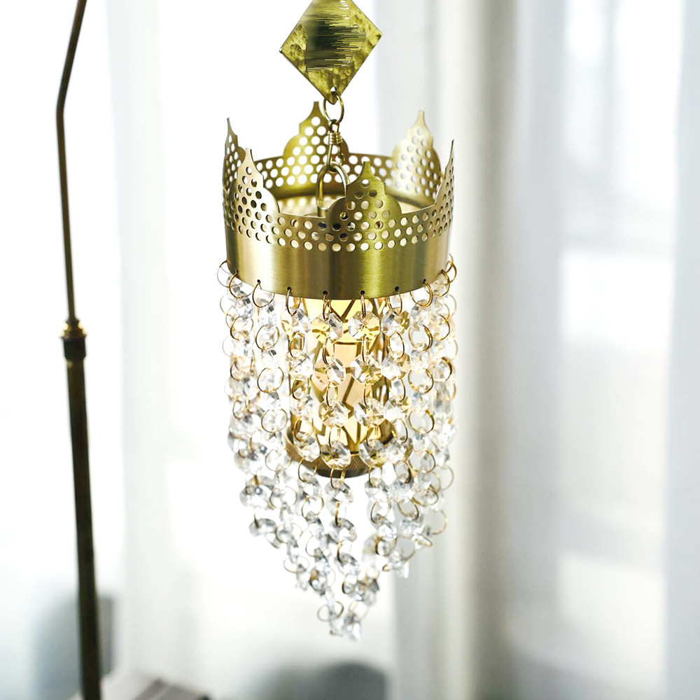 Kap Lampu Kristal Mahkota Vint - Outdoor Lighting Brass ulasan dan harga