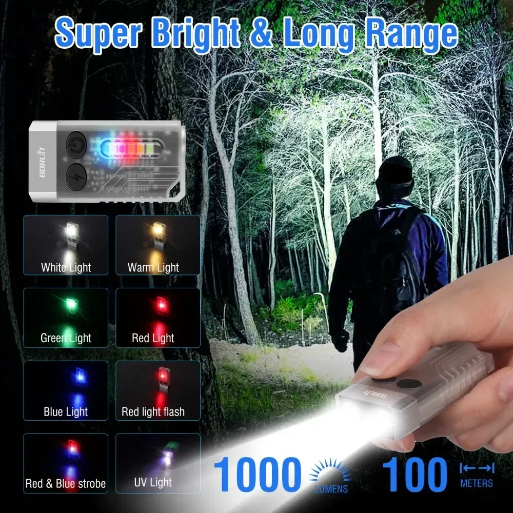 BORUiT V10 Gantungan Kunci Sen - Outdoor Lighting Rechargeable ulasan dan harga