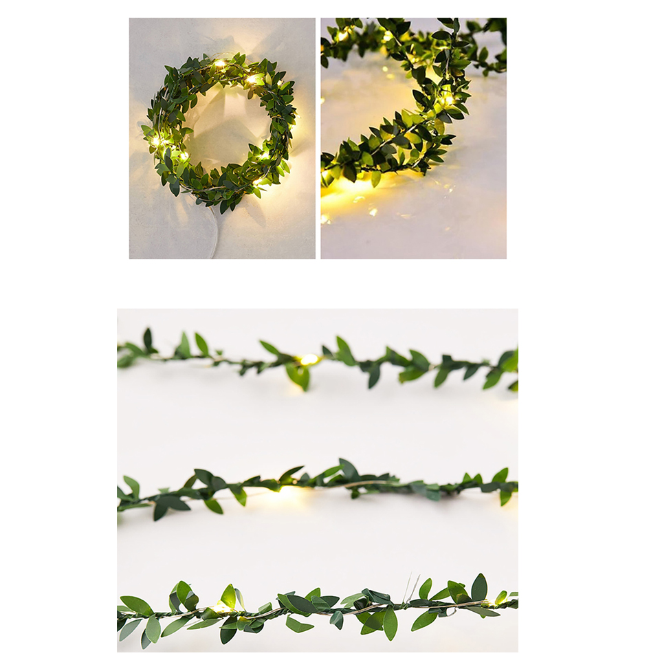 Outdoor Daun Garland Lampu 2M  - Outdoor Lighting Battery Operated ulasan dan harga