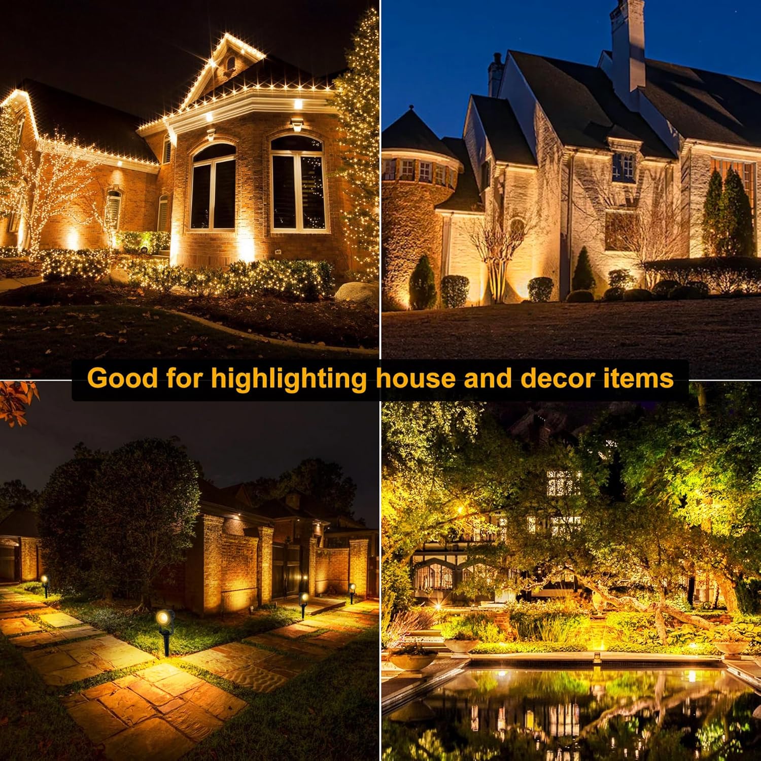 8LED 3000K lampu sorot luar ru - Outdoor Lighting Uk ulasan dan harga